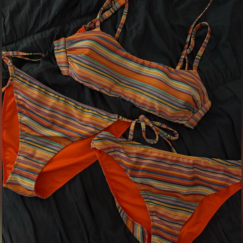 Calzedonia glitter striped bikini